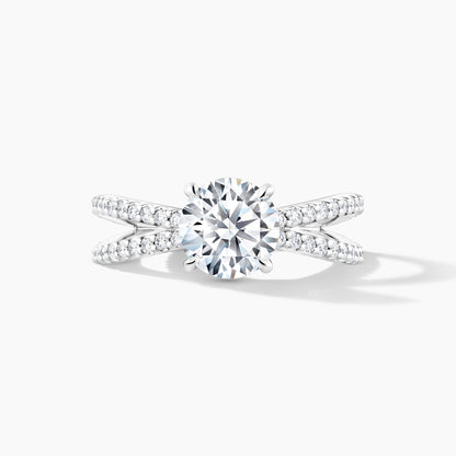 Platinum 3/4 Split Shank Engagement Mounting with Hidden Halo