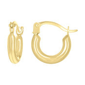 14 Karat Yellow Gold Baby Earrings