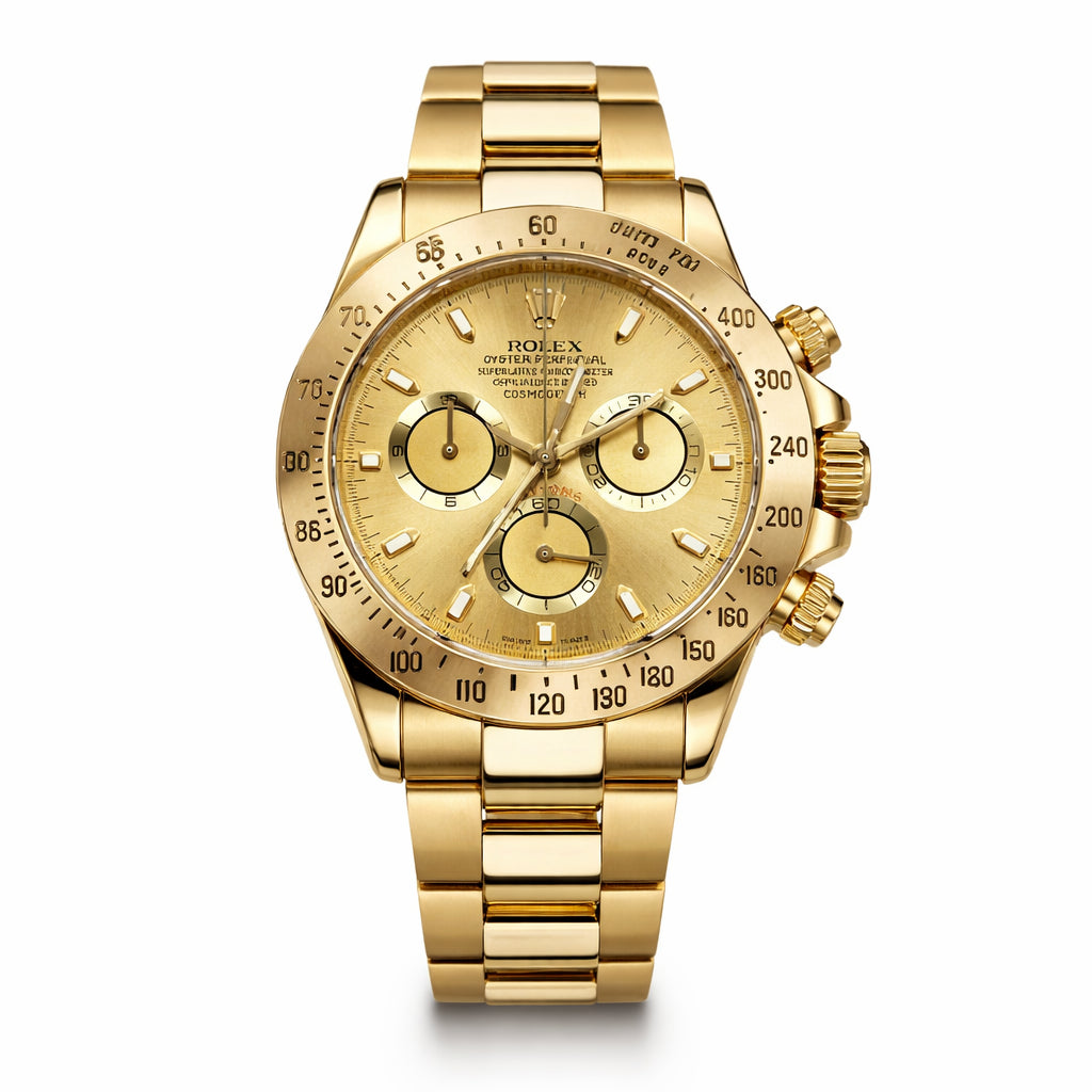Rolex Daytona 18 Karat Yellow Gold Chronograph Watch - Model 116528-0045