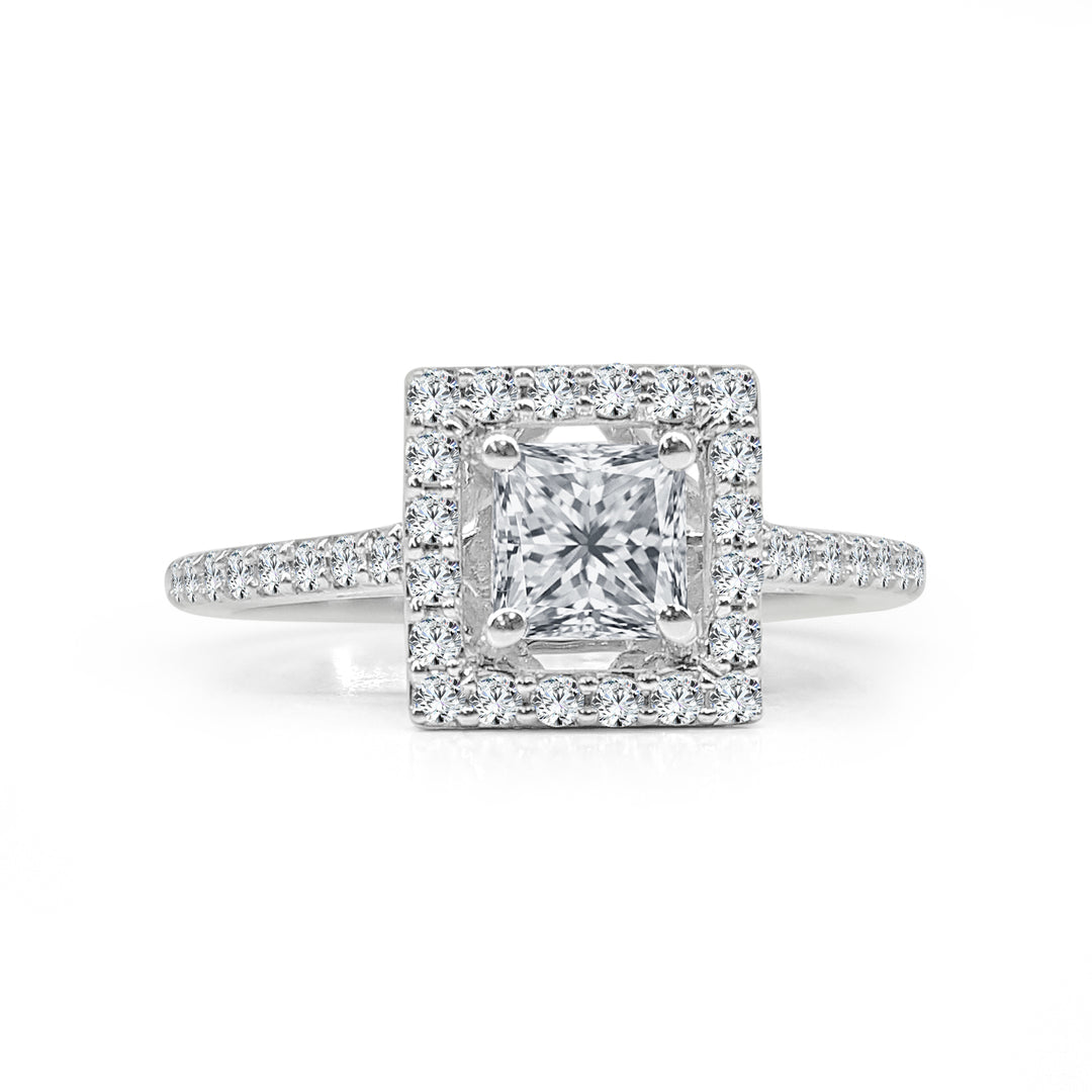 Dazzling 14 Karat White Gold Engagement Mounting: The Perfect Setting for Your Forever Love