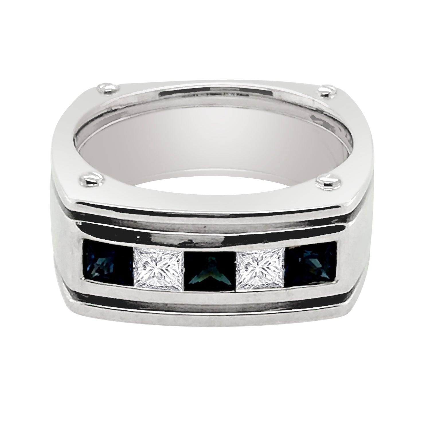 Dazzling 0.75 Carat Natural Diamond Wedding Band in 14 Karat White Gold