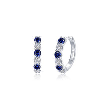 Lassaire Platinum Coated Sterling Silver Josie Sapphire Earrings (2.04 ct)