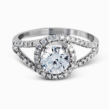 Platinum Bypass Engagement Mounting: Timeless Elegance for Your Forever Love