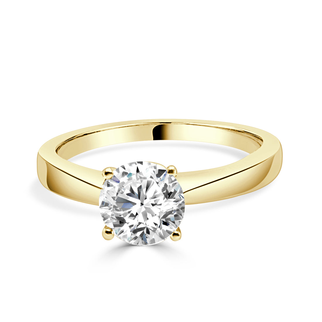 18 Karat Yellow Gold Engagement Mounting