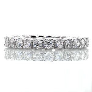 Sure, here is a product title for you: 1.50 Carat Natural Diamond Wedding Band in 14 Karat White Gold