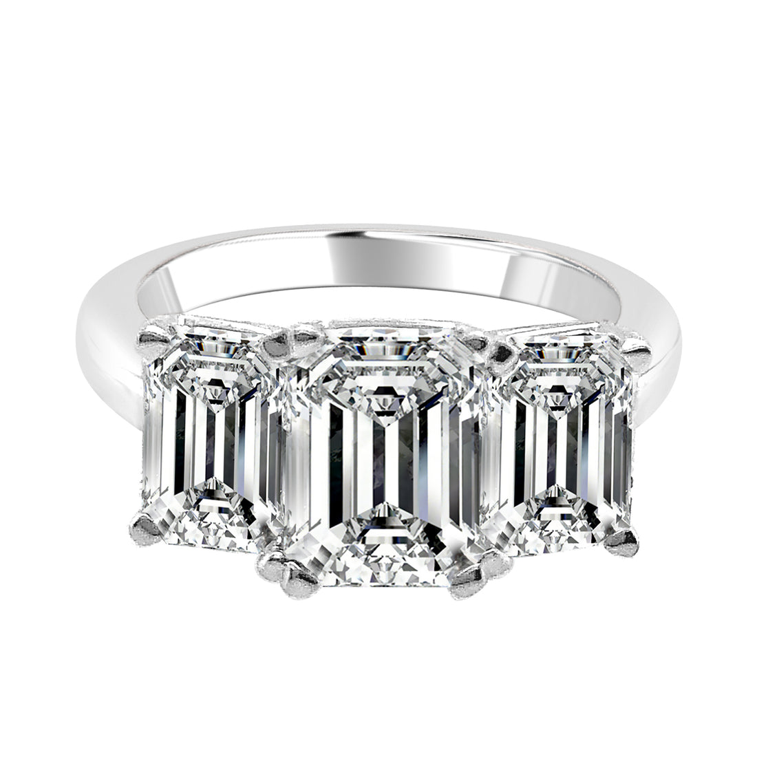 Classic Reflections: 14 Karat White Gold Engagement Mounting