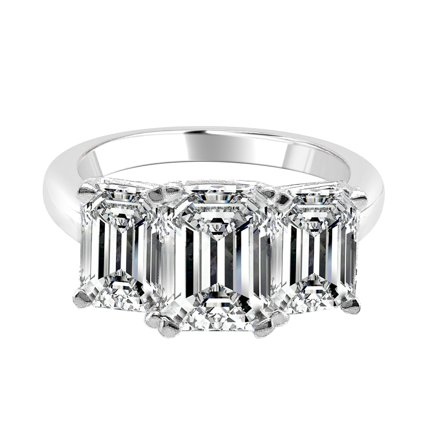 Exquisite 14 Karat White Gold Engagement Mounting: A Timeless Symbol of Everlasting Love