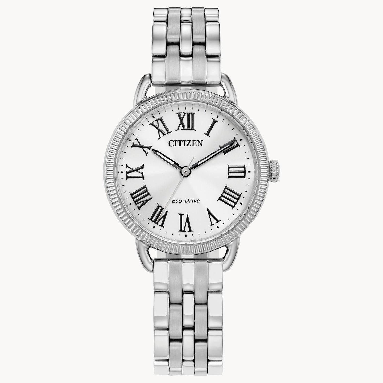 Citizen Ladies Eco Mop Roman Dial Stainless Steel Watch