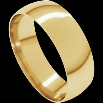 Ultra Light Weight Comfort Fit 10K Yellow Gold Wedding Band