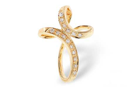 14K Yellow Gold Cross Pendant Necklace with Natural Diamond Accent
