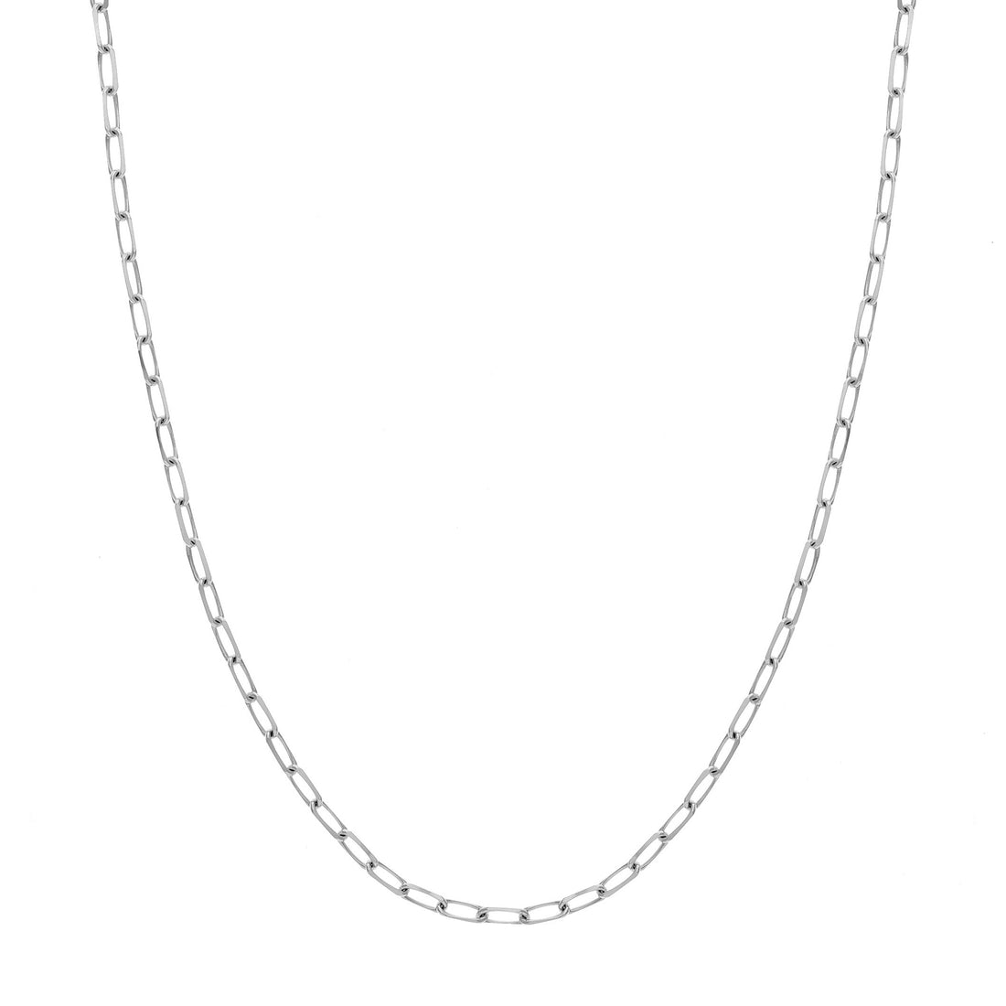Sterling Silver Paperclip Chain Necklace