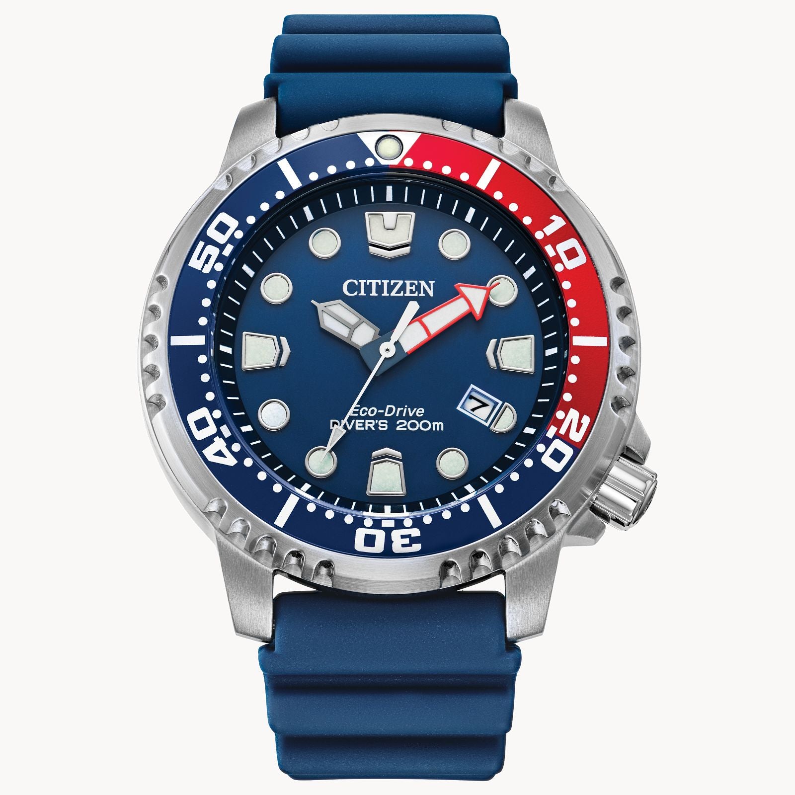 Citizen Promaster Red White Blue Date Men&