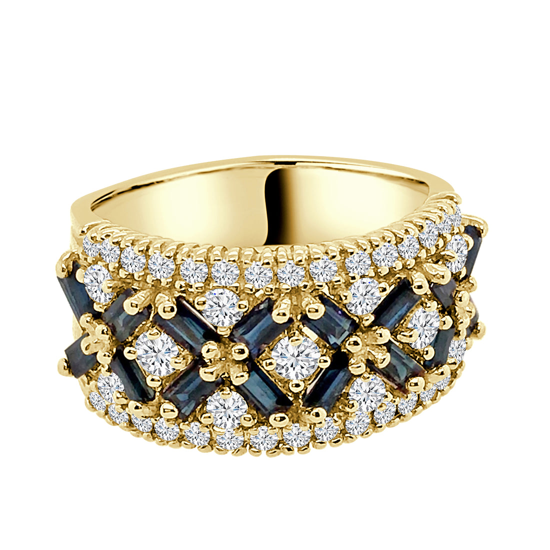 Vintage 14 Karat Yellow Gold Ring with Natural 0.80 ct Diamond