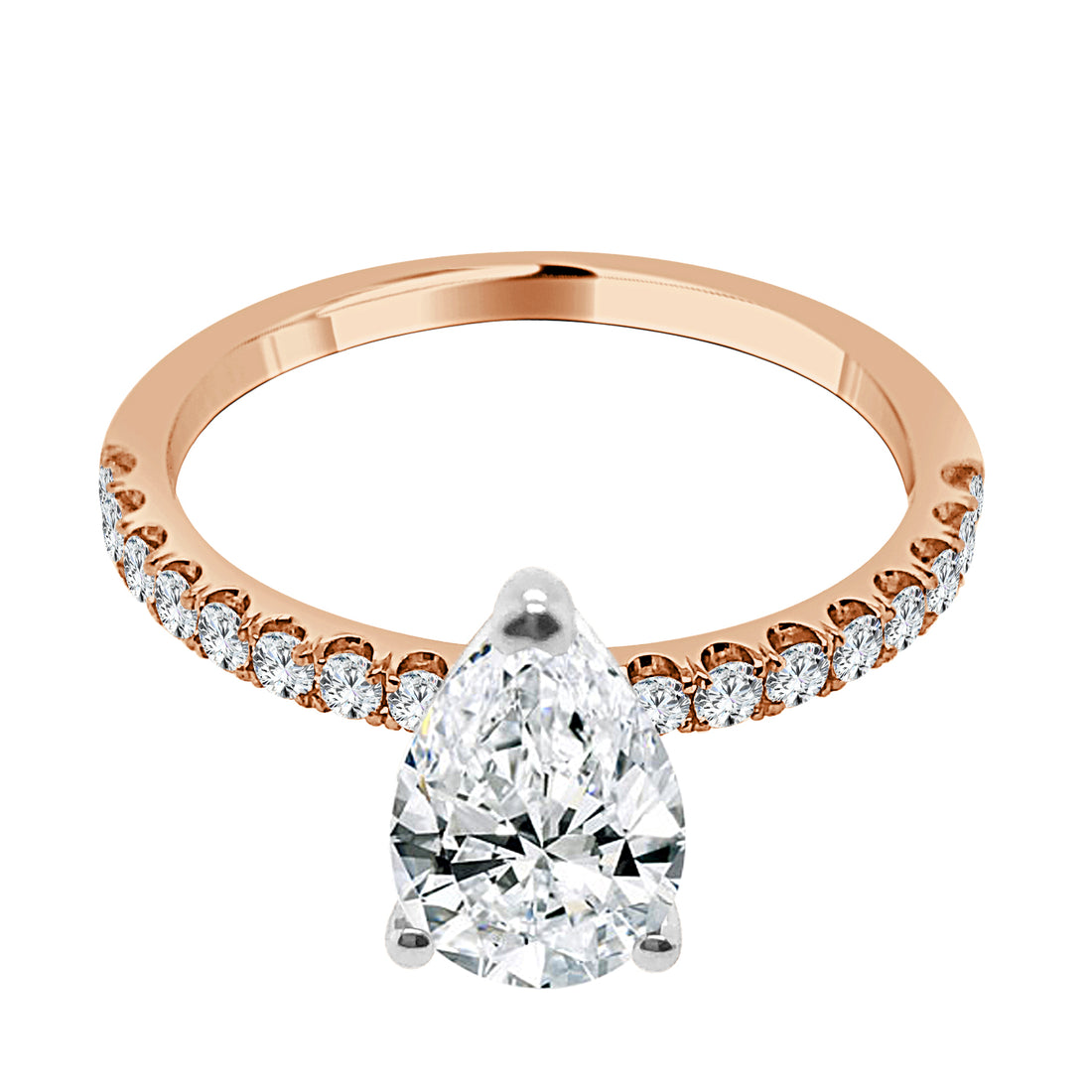 18 Karat Rose Gold Engagement Mounting