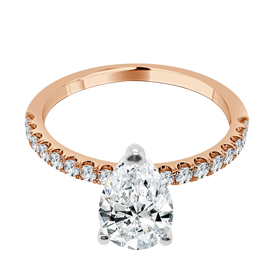 Rose Gold Treasure: Exquisite 18 Karat Rose Gold Engagement Mounting