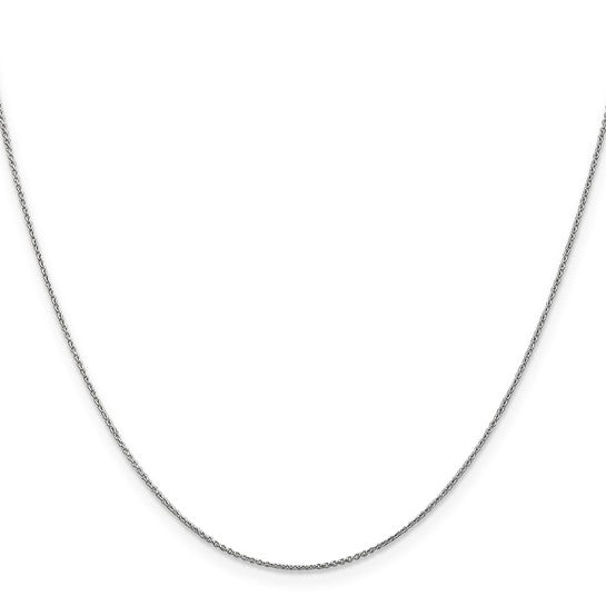 14 Karat White Gold Chain Necklace