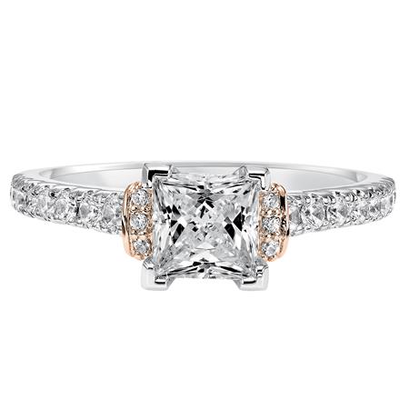 14 Karat White Gold Engagement Mounting