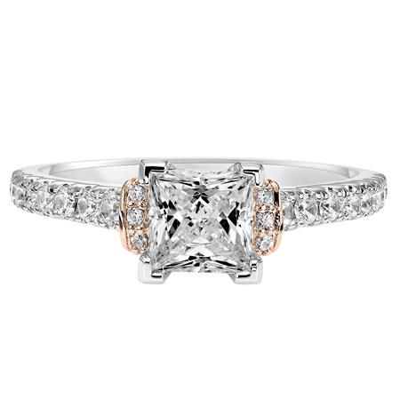 Stunning 14 Karat White Gold Engagement Mounting: A Timeless Symbol of Love