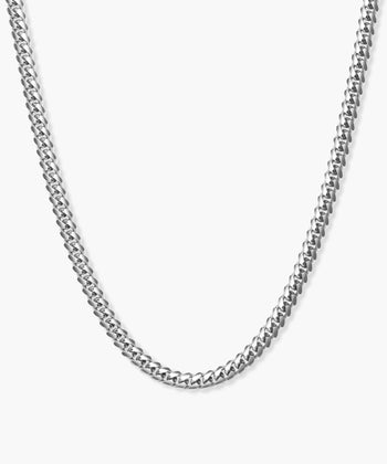 Stylish Sterling Silver Chain Necklace