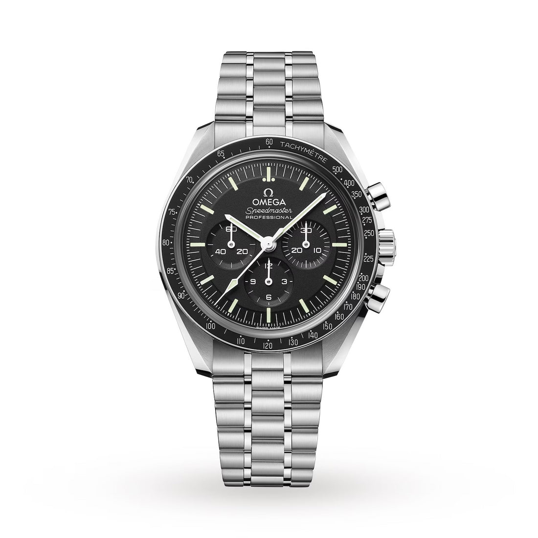 Omega Speedmaster Hesalite Stainless Steel Watch