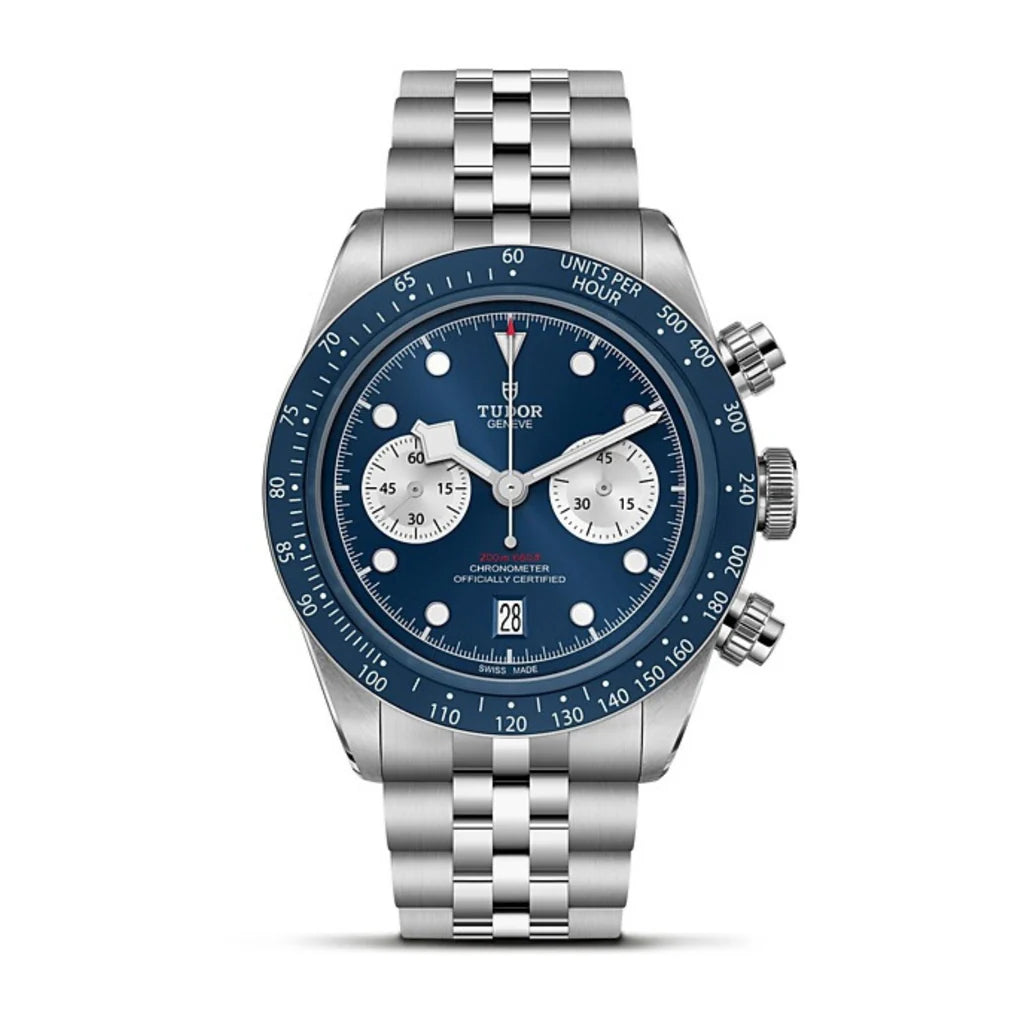 Elite Timepiece: Tudor Black Bay Chrono Blue Stainless Steel Luxury Watch by Tudor
