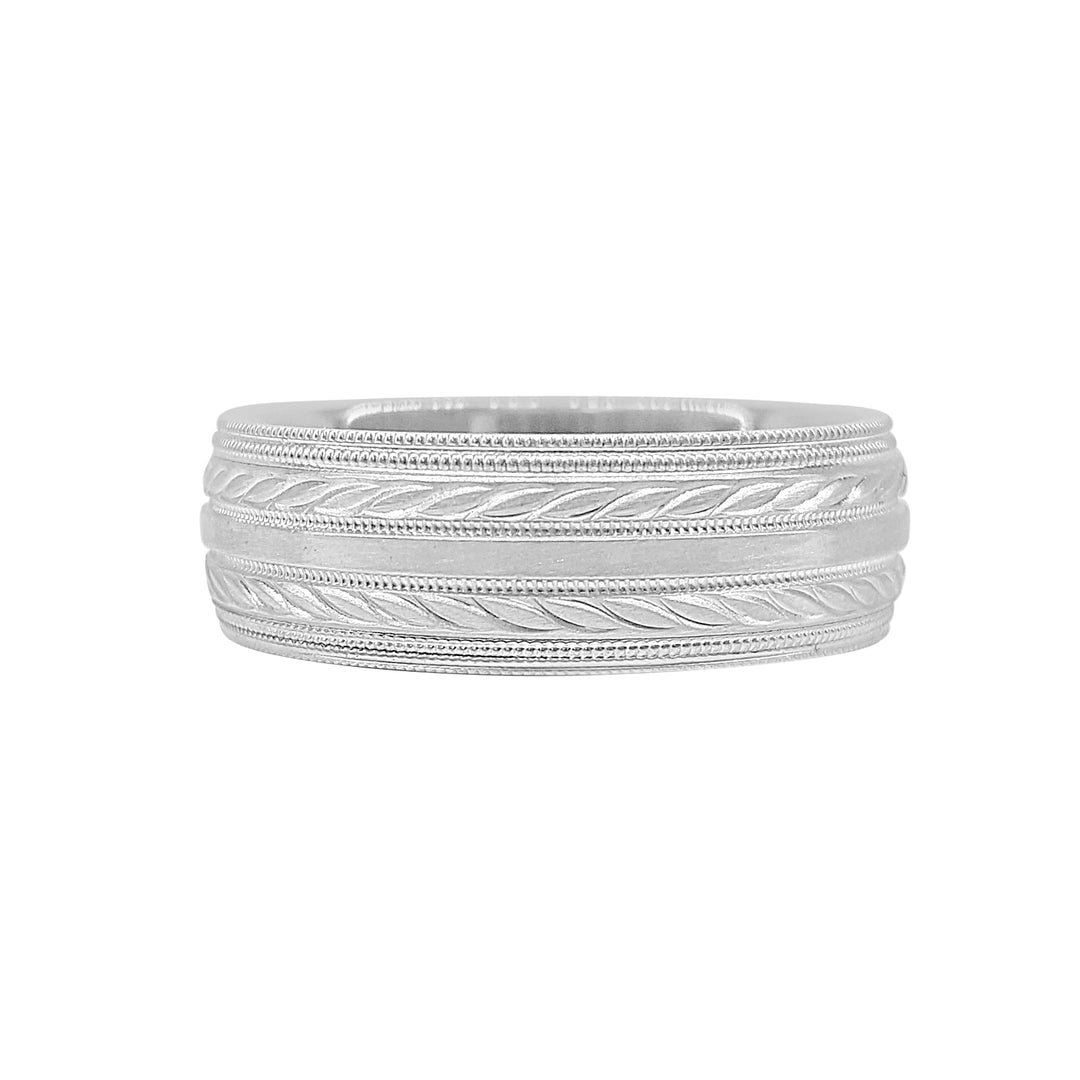 Classic Elegance: 14 Karat White Gold Wedding Band