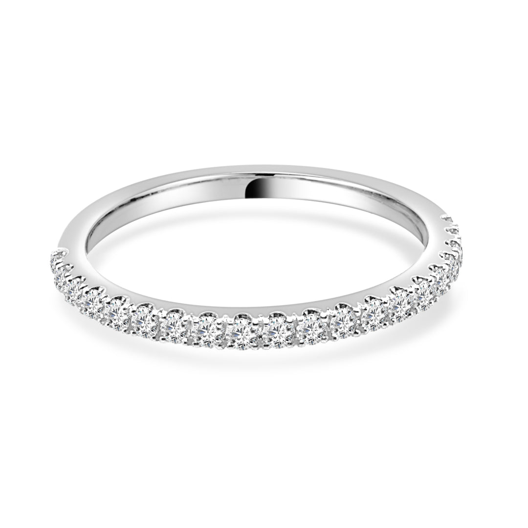 14 Karat White Gold Natural Diamond Ring