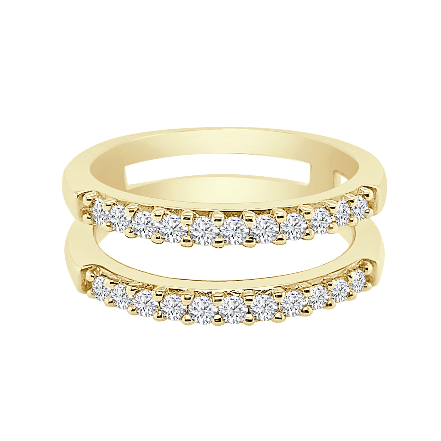 Elegant 14 Karat Yellow Gold Wedding Band with Natural Diamond Accent - 0.50 Carat