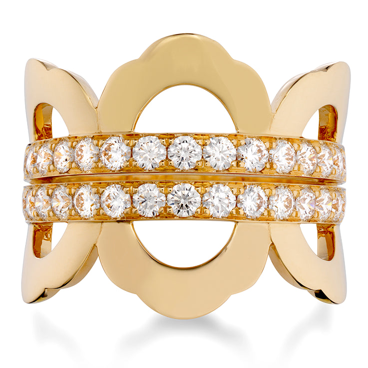 18K Yellow Gold Lorelei Right Hand Ring with 1.05 Carat Natural Diamond