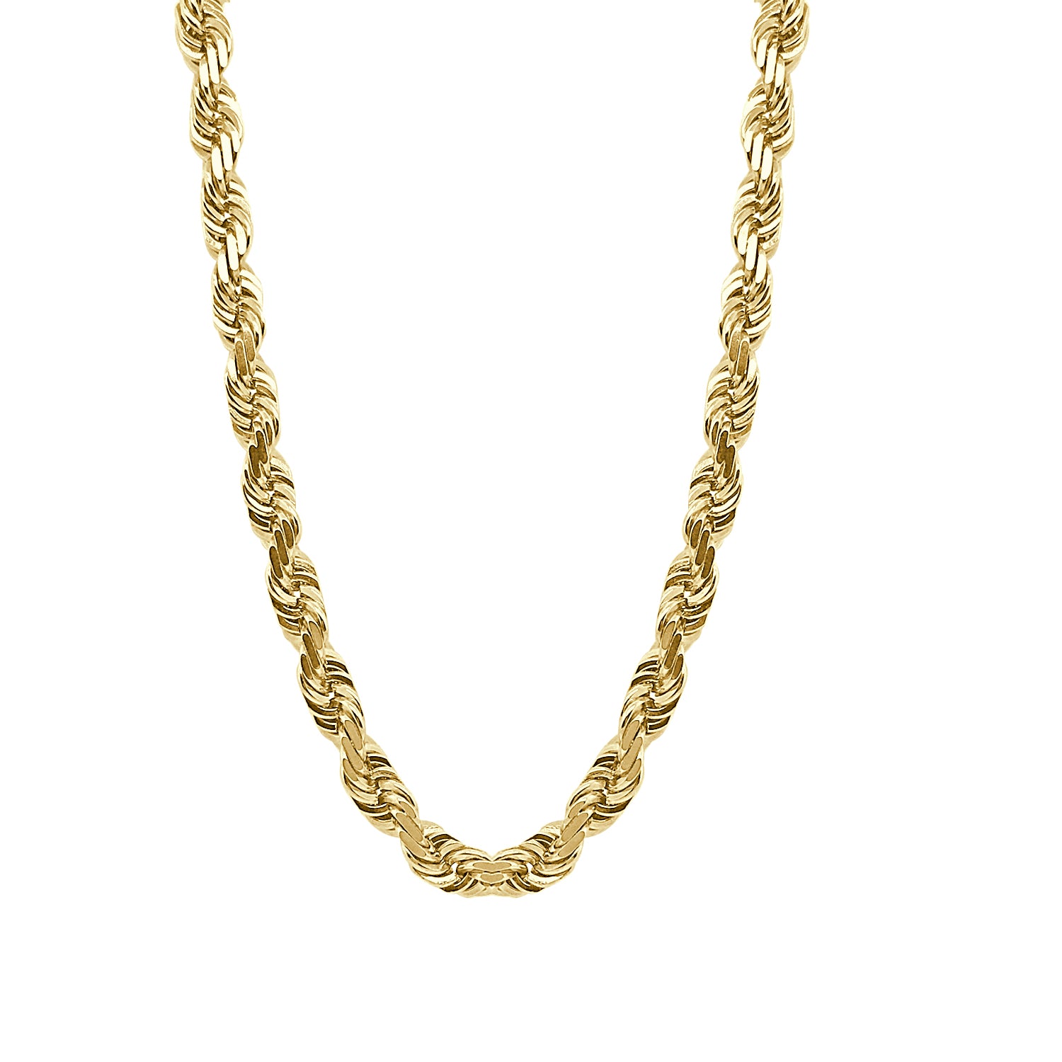 10 Karat Yellow Gold Chain Necklace - Stylish and Timeless Jewelry Piece