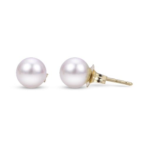14 Karat Yellow Gold Pearl Earrings: A Stunning Quality Accessory