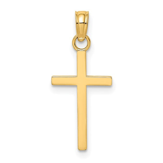 14K Yellow Gold Polished Small Charm Necklace