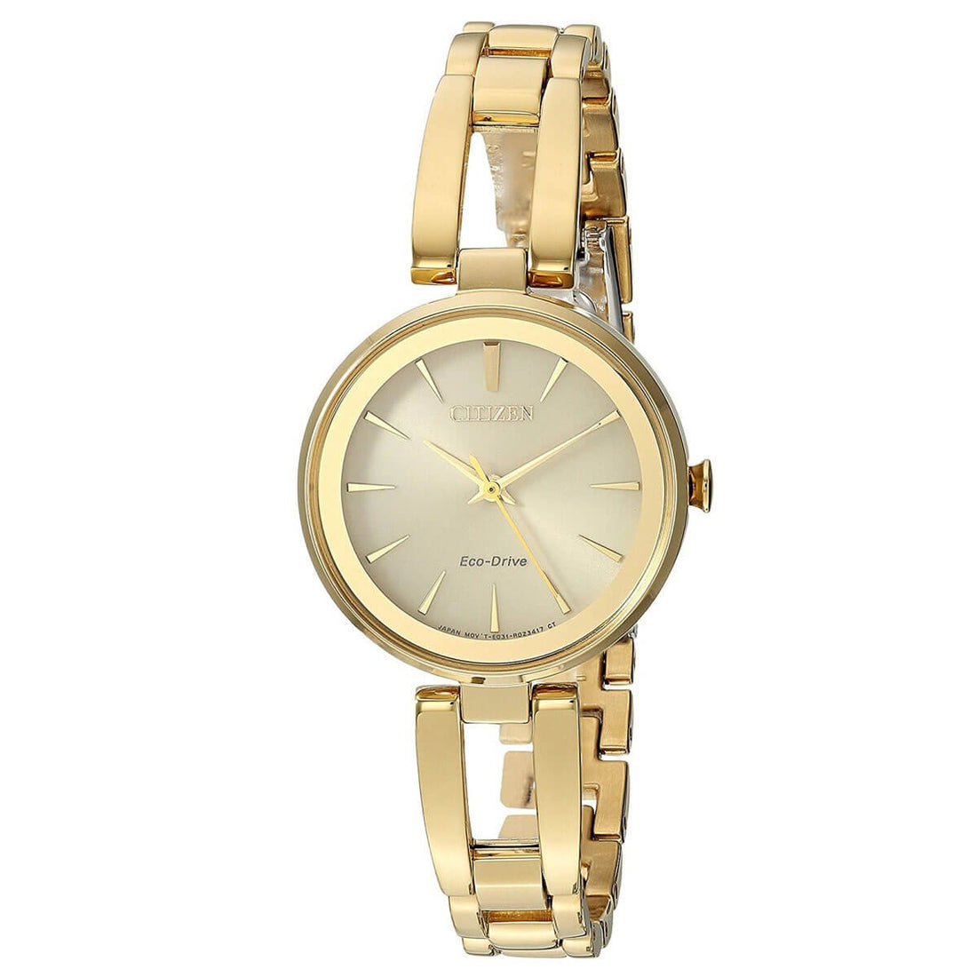 Elegant Citizen Ladies Watch with Thin Stainless Steel Bracelet