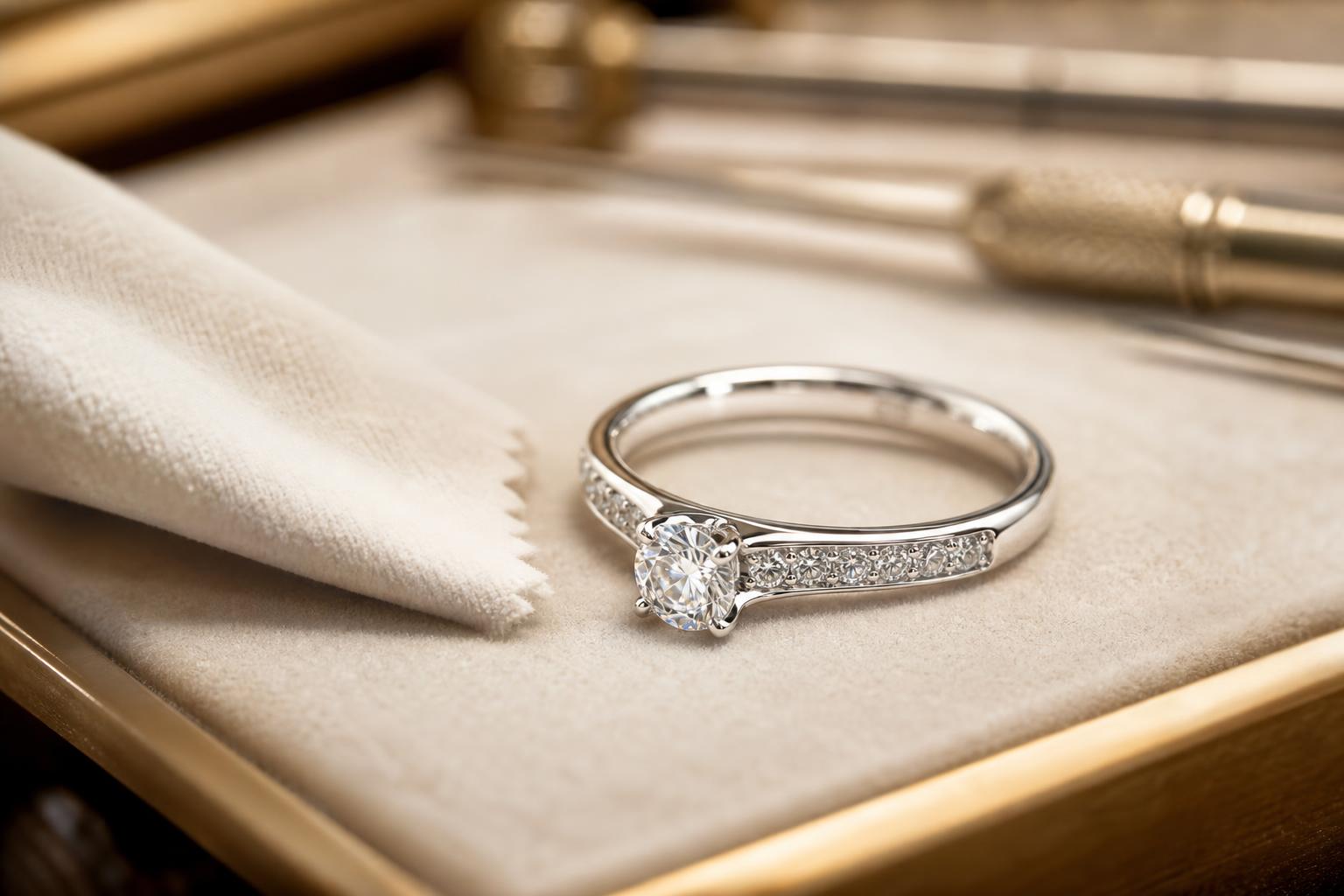 Jewelry polishing and rhodium refresh