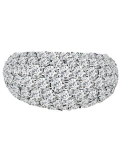 Domed Cluster Ladies 4.21 Carat Diamond Ring