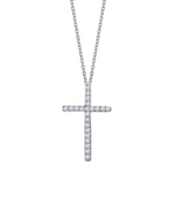 Lafonn Classic Cross 0.22 Carat Lassaire Necklace