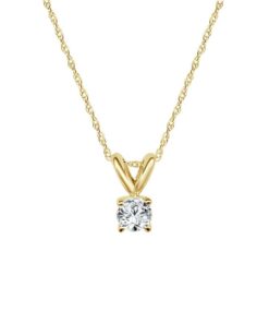 Solitaire 0.25 Carat Diamond Necklace