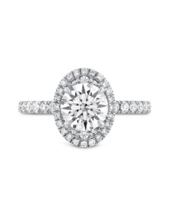 Hearts On Fire Oval Juliette Halo Engagement Mounting