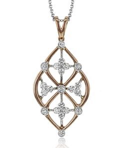 Simon G. Fancy 0.44 Carat Diamond Necklace