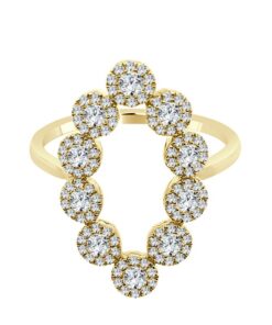 Shy Creations Marquise Shape Open 0.72 Carat Diamond Ring