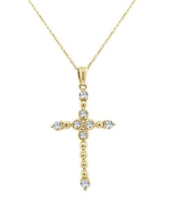 Cross 0.20 Carat Diamond Necklace