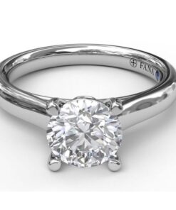 Fana Polished Solitaire Engagement Mounting