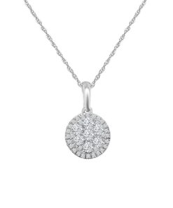 Cluster 0.50 Carat Diamond Necklace