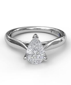 Fana Pinched Solitaire Engagement Mounting
