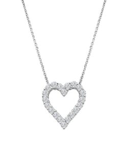 Heart 0.76 Carat Diamond Necklace