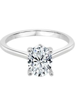 Fana Oval Petite Solitaire Engagement Mounting