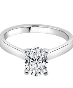 Oval Solitaire Engagement Mounting
