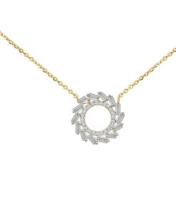 Sunburst 0.29 Carat Diamond Necklace