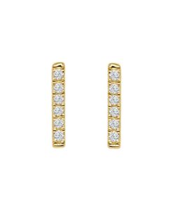 Bar 0.13 Carat Diamond Earrings