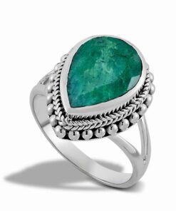 Samuel B. Teardrop Emerald Ring